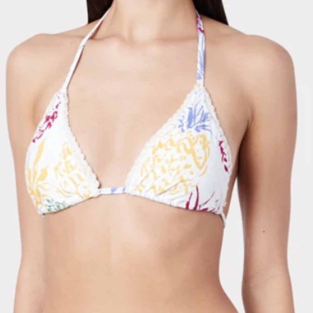 Milly Tropical Pineapple Print Bikini Top